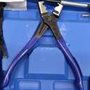 9pcs Automotive Wire Long Reach Hose Clamp Pliers Set For Fuel Oil Water Hose (Blue)