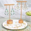 520pcs Gold Earring Beading Hoops Hoop Earrings Findings Brass Circle Round Golden Beaded Hoops Ear Nuts Findings Bulk for Jewelry Making Women DIY Accessories Components Supplies Kits