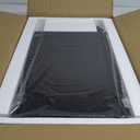 Elbourn Folding Side Table End Couch Tables, C-Shaped End Table for Living Room, Small End Table for Bedroom, Coffee Table (Black)