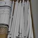 Putros Metal Arch Stand White Wedding Chiara Backdrop Stand Set of 3 (7.2FT,6.6FT,6FT) Square Arched Frame for Birthday Party Decoration White