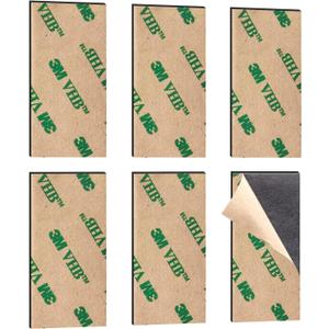 Strong Flexible Magnetic Tape,Rustproof SmFeN Heavy Duty Magnetic Strip with 3M Adhesive Backing, Magnet Strips Knife Tool Holder for Wall Organized(100 x 50 x 1 mm, 6Pack)