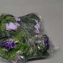 Floweroyal 2 Pack Artificial Flower Garlands 15.8FT Fake Rose Vines Silk Flowers Hanging Rose Ivy for Wedding Arch Party Home Garden Wall Decor (Purple)