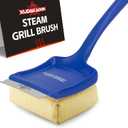 19" Large Bristle-Free Steam Cleaning Grill Brush,Replaceable BBQ Cleaning Head,Safe Grill Accessories for Cast Iron/Porcelain/Weber Gas/Charcoal Grill,Grill Cleaner for Outdoor Grill