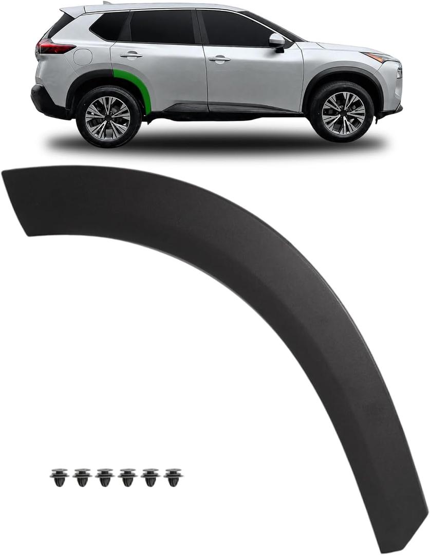 Rear Right Wheel Opening Molding Wheel Arch Trim for Nissan Rogue 2021-2026