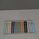 Linbsunne Gel Pens Black Ink Pens for Office 0.5mm Fine Point Pen Smooth Writing Retractable (Metal gold clip-18 pcs)