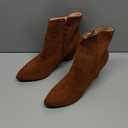 Jiu du Suede Ankle Boots for Women Chunky Block High Heel Booties Sexy Pointed Toe Side Zipper Disco Dressy Short GOGO Boots 43