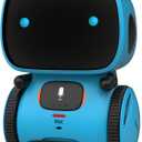 GILOBABY Kids Robot Toys, Interactive Toys Companion Smart Talking Robotic with Voice Control Touch Sensor, Dancing, Singing, Recording, Repeat, Birthday Gifts for Boys Ages 3+ Years (Blue)