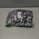 ZEROYAA Men's Luxury Paisley Shiny Stylish Slim Fit Short Sleeve Button Up Dress Shirt ZLCL23 Black Silver X-Large