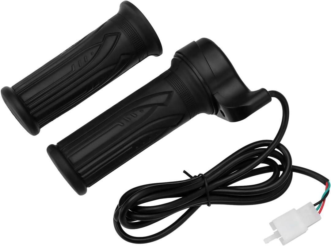 1 Pair Waterproof EBike Twist Speed Throttle Handle 12V 24V 36V 48V 72V for Electric Bike Scooter 7/8inch (22mm) Handlebars