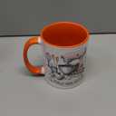 Baker Women Mom Wife Funny Baking Humor Bake Love Mama Girl Ceramic Mug, Orange/White
