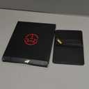 Strapurs Magnetic Card Holder Compatible with MagSafe Phones and Cases, PU Leather Slim Phone Wallet for iPhone 16/ 15/ 14/ 13/ 12/ Pro/ Max/ Plus, 4 Card Slots RFID Blocking with Zipper Pocket - Black