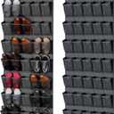 2 PCS 35 Pocket Over the Door Shoe Organizer, Large Capacity Closet Storage for Men and Women, Reusable Breathable Large Mesh Bag Hanging Shoe Rack Organizer for Entryway Closet Bedroom