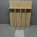 WelFurGeer Solid Birch Wood Silverware Drawer Organizer, Wooden Cutlery Drawer Organizer, Utensil Tray for Kitchen Drawers, Kitchen Utensil Organizer for Silverware, Flatware, Spoons, Forks, Knives