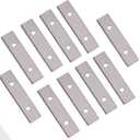 2.38"(60mm) Paint Scraper Carbide Blades Double-Edged Reversible Replacement Blade 2-3/8"(60X12X1.5mm) Fits Most equivalent General purpose Hand-Held Scrapers,10pcs