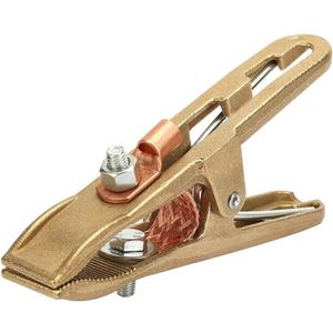 260/500A Welding Ground Clamp, Brass A-Shape Ground Welder Ground Clamp Welder Earth Ground Cable Copper Grip Clip Clamp for Welding Machine(500A)