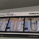 Gold Kitchen FaucetKitchen Faucet with Pull Down Sprayer, Serimer Commercial Spring StyleSingle Handle 360 Rotatable Faucet with Deck Plate for Camper Farmhouse RV Bar