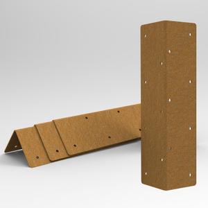 4Pcs Raised Garden Bed Corner Brackets 11"3"3", Ultra-Adaptive Cor-Ten Steel Design, Fits 12"-24" Garden Beds, Vibrant Color Changes, Stackable for Height, Durable and Pre-Rusted