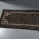 Taupe 9 in. x 28 in. Polyester Stair Tread Cover Non Slip Washable Reusable Indoor Carpet