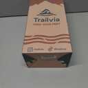 Trailvia Comfortable Footbed Sandals for Men & Women  Adjustable Buckle & Arch Support, Waterproof Summer Slides for Outdoor, Beach & Everyday Adventures (Black)