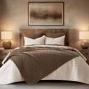 EVERGRACEHOME Modern Checkered Chenille Throw Blanket, Soft Cozy Plaid Knitted Blanket for Sofa & Couch, Decorative Knit Throw for Bed and Living Room, Camel Brown, 60" x 80"