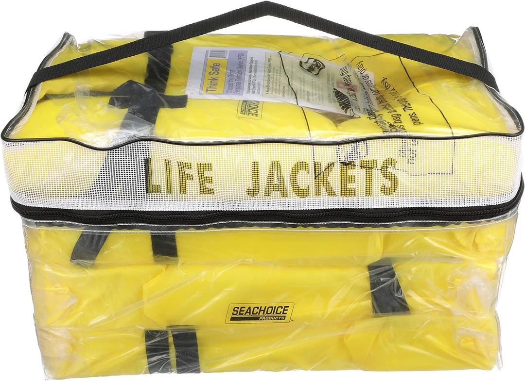 Seachoice Life Vest, Type II, Adult Yellow - Pack of 4