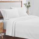 California Design Den Luxury 800 Thread Count, Natural 100% Cotton Sheets for Queen Size Bed Set - Hotel Quality Sheets with Deep Pockets, Durable, Cooling & Softer Than Egyptian Cotton - Pearl White