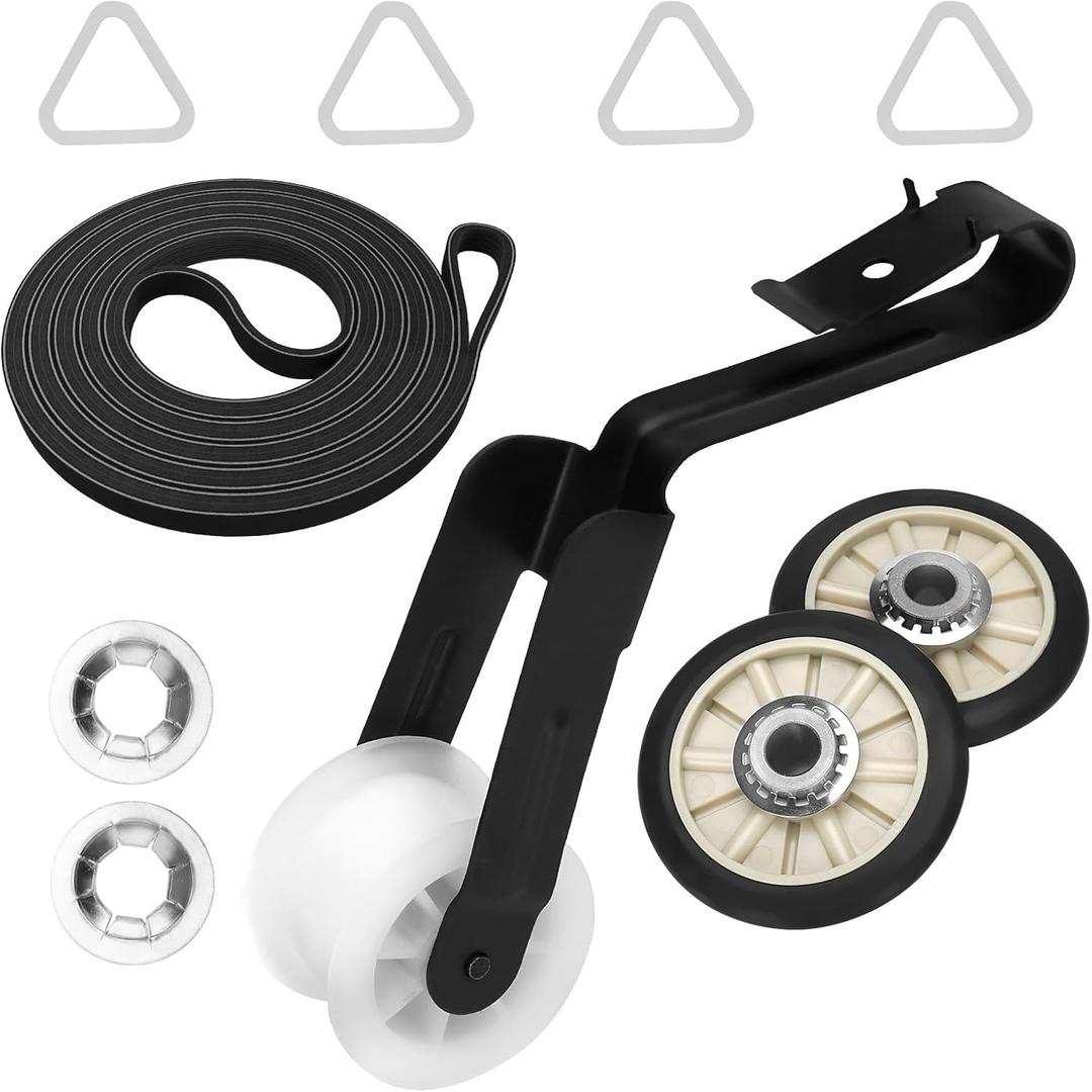 4392065 Dryer Repair Kit with 341241 Dryer Belt, 349241t, 691366 - Dryer Parts for Whirlpool Kenmore Maytag Amana, Fit for Model wed4815ew1 ned4655ew1, Replaces AP3131942 AP6010582 WP691366 AP3098345