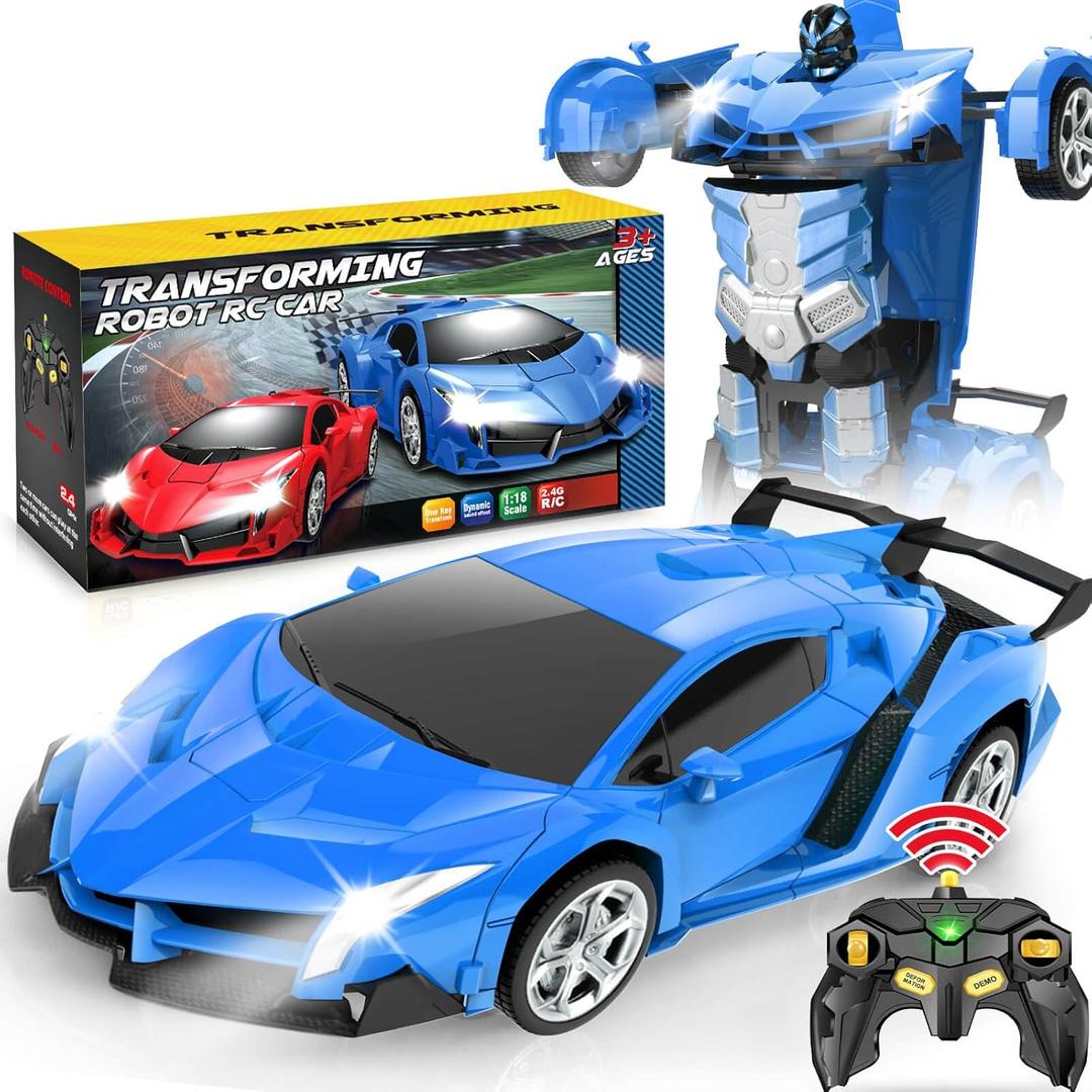 Dolanus Remote Control Car - Transform Robot RC Cars, Toys for Ages 5-7, Kids Toys, 4 Year Old Boy Toy, Toy for 3 4 5 6 7 8 10 12 Years Old Boy, Gifts for Boys Kids Toddlers Birthday
