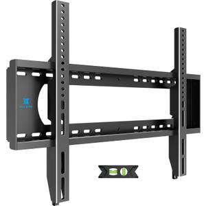 Heavy Duty TV Wall Mount for 55-100 inch Large TVs up to 200 LBS & 800x600 mm Vesa, Ultra Slim Fixed TV Mount, Low-Profile TVS Bracket, 16" 24" 32" Wood Stud, Fit Most 65+ 75+ 85 86 90 98 100 TVs