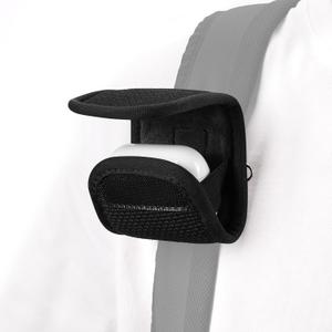 Geekria Earbuds Pouch Compatible with Apple AirPods Pro 3/Pro 2, AirPods 4/3/2, Suitable for Travel, Mountaineering, Washable, with Velcro, Can Be Attached to Shoulder Strap or Backpack