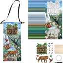 Gersoniel 24 Set VBS 2026 Hanging Craft Kit Make Your Own Rainforest Falls Wall Hanging Decor Include Rainforest Background Animal Stickers for DIY Crafts VBS Activities Sunday Church Decor, 9.3 x 4.2 inches