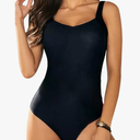 Womens One Piece Swimsuit Athletic Swimwear Bathing Suits Color Block Print Sport Swimsuits,M