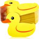 Henoyso 100 Pcs Rubber Duck Paper Napkins Cute Party Napkins Rubber Duck Party Supplies for Birthday Baby Shower Dinner Picnic Summer Table Decorations Favors