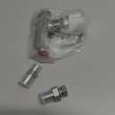 1/4" NPT Hydraulic Flow Control Valve, 5000 PSI | One-Way Adjustable Speed Throttle Check Valve with 2 Pipe Adapters for Cylinder Control