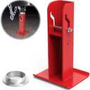 6'' Trailer Tongue Automatic Fold-Up Jack Foot Plate for 2-1/4" Jacks 2 Inch Inner Jack Tube for ATV/Snowmobile VNose Trailer