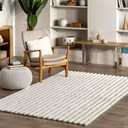 nuLOOM 3'9" x 6' Cozy Plush SuperiorWash Area Rug, Machine Washable, Non-Slip, Soft Fluffy Shag Carpet for Living Room Bedroom Kids Room Nursery Home Decor, Kai White