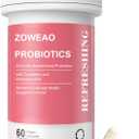 Vaginal Probiotics for Women - Vaginal Moisturizer Supports Vaginal Health, pH Balance, Fights Itch, Odor & Yeast, Enhances Intimate Wellness, 60 Capsules Probiotics, Cranberry, Ashwagandha