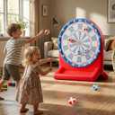 iPlay, iLearn Kids Fun Pool Toys, Inflatable Dart Board Water Games, Swimming Pool Floats, Beach Yard Outdoor Play, Backyard Party Birthday Gift for 6 7 8 9 10 12 Years Old Boys Girls Teen Adult-Red