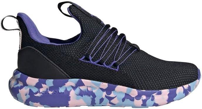 Adidas Unisex-Child Lite Racer Adapt 7.0 Sneaker (4 Big Kid, Black/Clear Pink/Cobalt Blue)