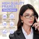 Kerecsen Reading Glasses 5 Pairs Fashion Ladies Readers Spring Hinge with Pattern Print Eyeglasses for Women (Multicolor, 2.0, x)