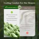Cooling Pillowcases Queen Size Set of 2, Viscose Derived from Bamboo for Hot Sleepers, Soft & Silky Pillow Covers with Envelope Closure (Mineral Blue, 2 Pack, 20x30 inches)