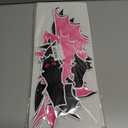 2 x 20Pcs Halloween Garage Decoration Magnet Stickers Black Pink Bat Refrigerator Decals Magnet Stickers for Party Home Door Dishwasher Decor