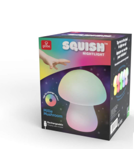 Mushroom Color Changing LED Rechargeable Silicone Night Light