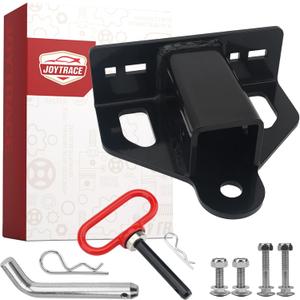 Zero Turn Mower Hitch Kit 2" Receiver with Magnetic Pins for Lawn Tractors, Golf Carts & ATVs 6mm Thicker Heavy Duty Steel Bolt On Trailer Hitch Receivers Mounting System, 22 Plus