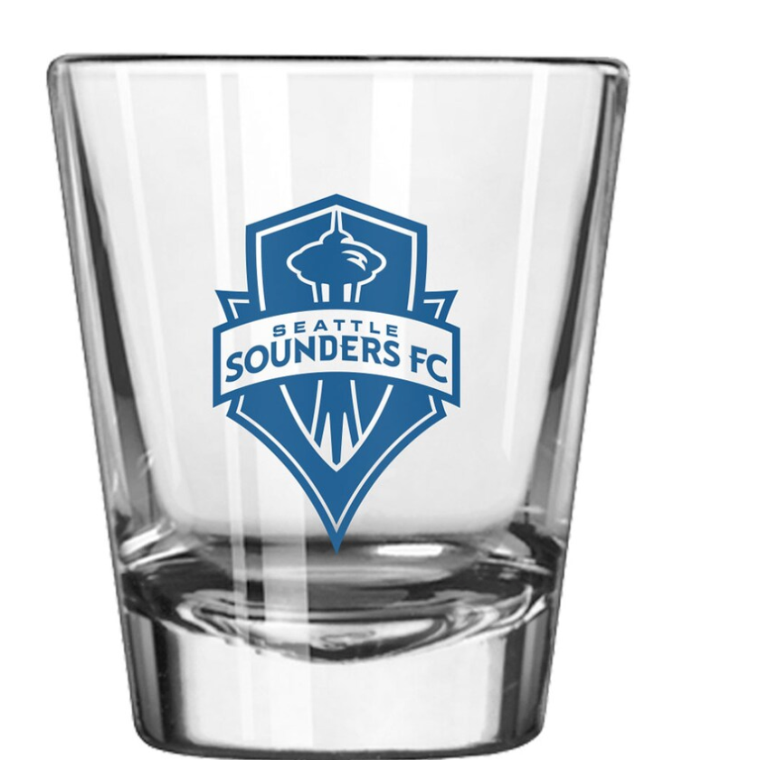 Seattle Sounders FC 14oz. Collectible Game Day Shot Glass, Black 