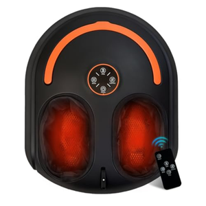 Wedpun Shiatsu Foot Massager with Heat, Remote, Deep Kneading, Up to Men's Size 12, Black