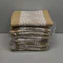 Xinnun 12 Pcs Burlap Table Runner with Lights 12 x 108 Inches Burlap Lace Table Runner Rustic Wedding Decorations Home Party (Vine)