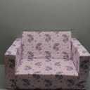 Kids Sofa Couch, 2 in 1 Convertible Dinosaur/Unicorn Print Toddler Chairs Kids Couch, Uni, 23"W x 17"D x 15"H