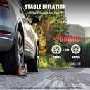 AVID POWER Tire Inflator Portable Air Compressor AC/DC, Automatic Tire Inflator with Gauge, 12V, 110V Small Air Compressor, Portable Air pump for Car Tires, Bikes, Motorcycles, Small inflatables