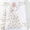 Baby Sleep Sack 0.5 TOG, Lightweight Breathable Wearable Blanket with Zipper, 0-3-6-12-24M-4T, 3-Pack